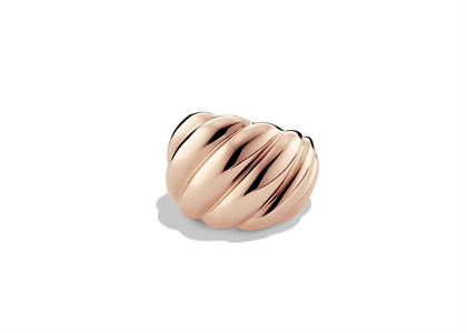 Rose Gold Plated Thick Mens Ring